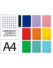 CUADERNO ESP. SMART FL. T.BLANDA 6MM 80H. 80GR. COL.SURT.**08196