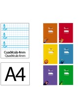 CUADERNO LIDERPAPEL A4 PAUTAGUIA T.CARTONCILLO 32H 70GR. 4MM
