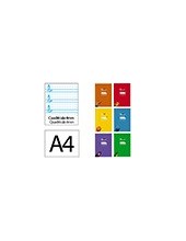 CUADERNO LIDERPAPEL A4 PAUTAGUIA T.CARTONCILLO 32H 70GR. 4MM 2