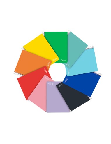 CUADERNO ESP. WITTY A5 T.DURA MICRO 5MM 6B.140H. 75GR.COL.SURT.*09769