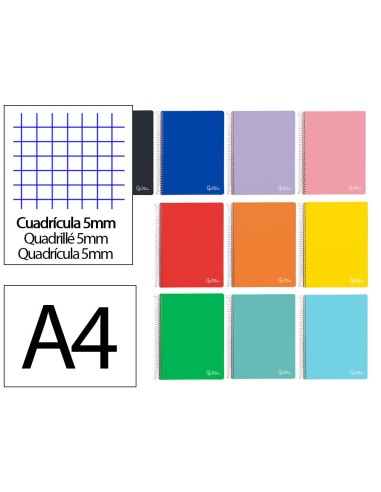 CUADERNO ESP. WITTY A4 T.DURA MICRO 5MM 5B 4T.140H 75GR.*09771