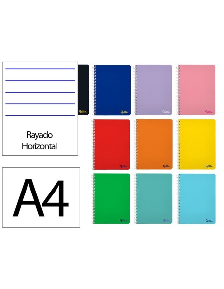 CUADERNO ESP. SMART A4 T.BLANDA MICRO HORIZONTAL 4T. 80H 60GR. SURT.