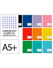 CUADERNO ESP. SMART A5 T.BLANDA 5MM 80H. 60GR. SURT.