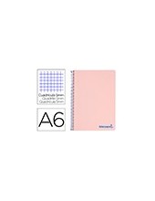 CUADERNO ESP. WONDER A6 T.PLASTICO MICRO 5MM 4B 120H. 90GR. ROSA 2