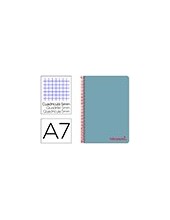 CUADERNO ESP. WONDER A7 T.PLASTICO MICRO 5MM 4B.100H. 90GR. CEL. 2