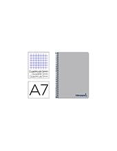 CUADERNO ESP. WONDER A7 T.PLASTICO MICRO 5MM 4B 100H. 90GR. GRIS 2