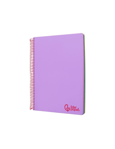 CUADERNO ESP. WONDER A4 T.PLASTICO MICRO 5MM 5B 4T. 120H 90GR. LILA