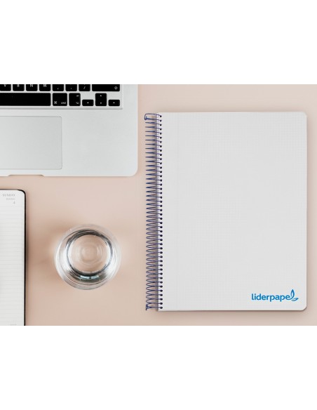 CUADERNO ESP. WONDER A4 T.PLASTICO MICRO 5MM 5B 4T. 120H 90GR. GRIS