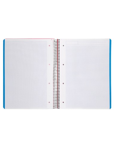 CUADERNO ESP. WONDER A4 T.PLASTICO MICRO 5MM 5B 4T. 120H 90GR. RJ.