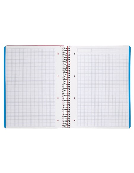 CUADERNO ESP. WONDER A4 T.PLASTICO MICRO 5MM 5B 4T. 120H 90GR. RJ.