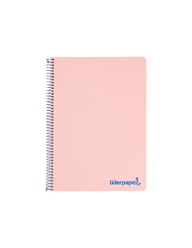 CUADERNO ESP. WONDER A4 T.PLASTICO 4MM 80H 90GR. ROSA *74928
