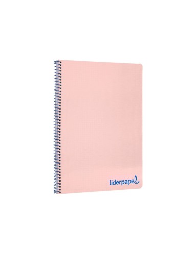 CUADERNO ESP. WONDER A4 T.PLASTICO 4MM 80H 90GR. ROSA *74928