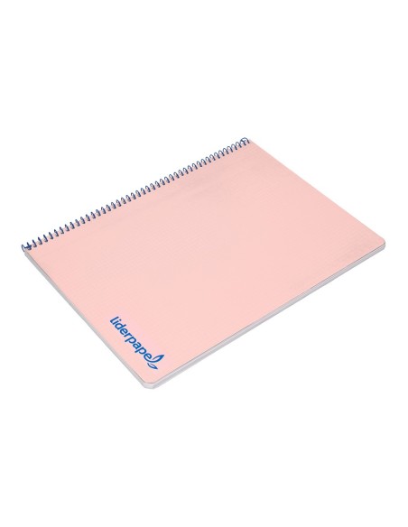 CUADERNO ESP. WONDER A4 T.PLASTICO 4MM 80H 90GR. ROSA *74928
