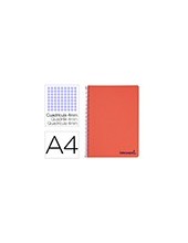 CUADERNO ESP. WONDER A4 T.PLASTICO 4MM 80H 90GR. RJ. 2