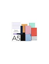 CUADERNO ESP. WONDER A5 T.PLASTICO HORIZONTAL 120H 90GR. SURT. 2