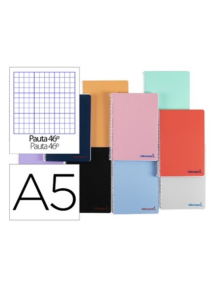 CUADERNO ESP. WONDER A5 T.PLASTICO RAYA Nº 46 120H 90GR. AM.