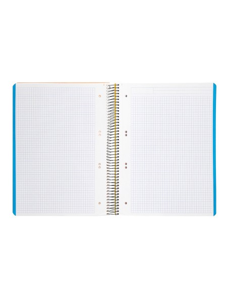 CUADERNO ESP. WONDER A5 T.PLASTICO MICRO 5MM 5B 6T. 120H 90GR. AM.