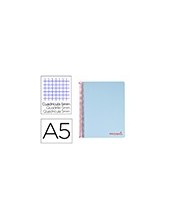 CUADERNO ESP. WONDER A5 T.PLASTICO MICRO 5MM 5B 6T. 120H.90GR. AZ. 2