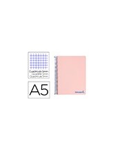 CUADERNO ESP. WONDER A5 T.PLASTICO MICRO 5MM 5B 6T. 120H 90GR. ROSA 2