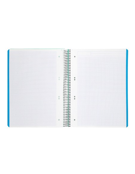 CUADERNO ESP. WONDER A5 T.PLASTICO MICRO 5MM 5B 6T. 120H 90GR. VE.