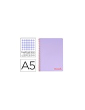 CUADERNO ESP. WONDER A5 T.PLASTICO MICRO 5MM 5B 6T. 120H 90GR. VIO 2