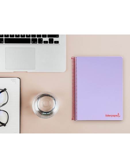 CUADERNO ESP. WONDER A5 T.PLASTICO MICRO 5MM 5B 6T. 120H 90GR. VIO
