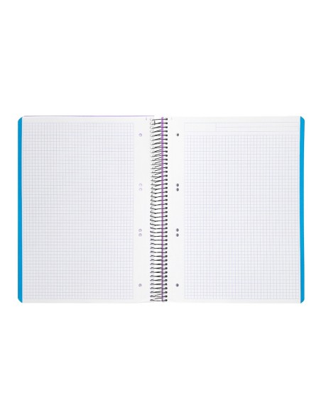 CUADERNO ESP. WONDER A5 T.PLASTICO MICRO 5MM 5B 6T. 120H 90GR. VIO