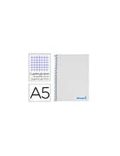 CUADERNO ESP. WONDER A5 T.PLASTICO MICRO 5MM 5B 6T. 120H 90GR. GRIS 2
