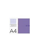 CUADERNO ESP. CRAFTY A4 T.FORRADA MICRO 120H 90GR. 5MM 5B.4T. VIO. 2