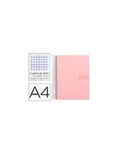 CUADERNO ESP. CRAFTY A4 T.FORRADA MICRO 120H 90GR. 5MM.5B.4T. ROSA 2