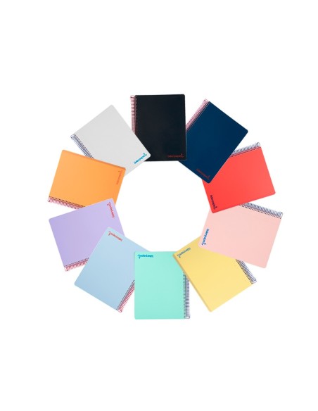 CUADERNO ESP.A4 WONDER T.PLAST.80H 90GR 5MM MARGEN SURT.