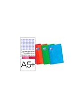 CUADERNO ESP. OXFORD A5 T.CARTON 4MM 80H. 90GR. COL.SURT. 2