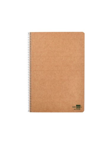 CUADERNO ESP. ECOUSE FL. T.CARTON RECICLADO KRAFT 4MM 80H. 60GR.