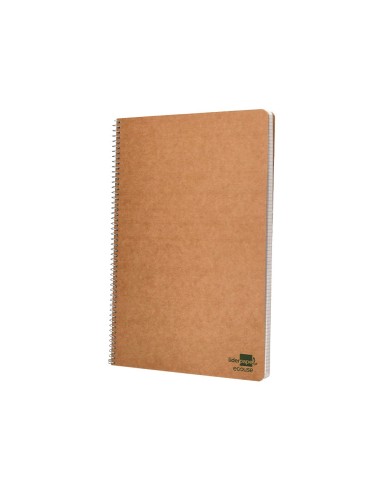 CUADERNO ESP. ECOUSE FL. T.CARTON RECICLADO KRAFT 4MM 80H. 60GR.