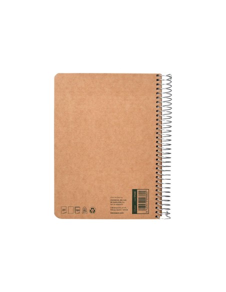 CUADERNO ESP. A5 ECOUSE T.CART KRAFT CONTRACOL 120H RECIC  80GR.LISO