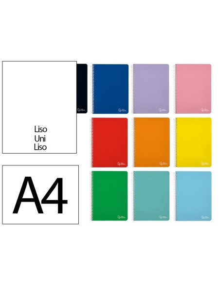 CUADERNO ESP. WITTY  FL. T.DURA LISO 80H 75GR. COL.SURT**09919
