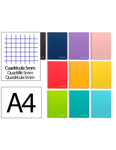 CUADERNO ESP. WITTY FL. T.DURA 5MM 80H. 75GR. VIO. *09867
