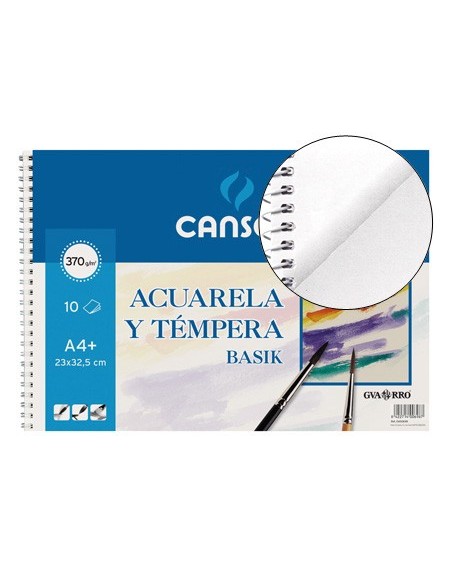 CUADERNO ESP. CANSON DIBUJO A3 ACUARELA 10H. 370GR.