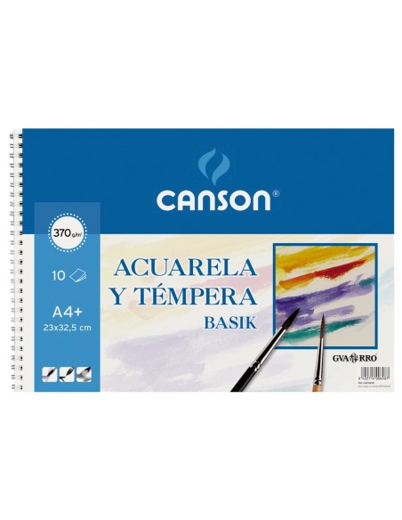CUADERNO ESP. CANSON DIBUJO A3 ACUARELA 10H. 370GR.