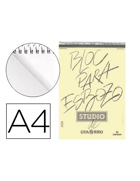 CUADERNO ESP. CANSON DIBUJO A4 MICRO GRANO FINO 100H. 90GR.