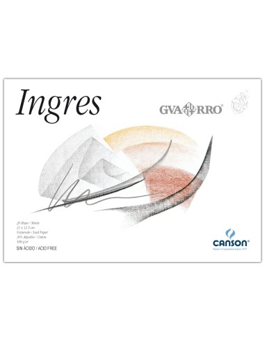 BLOC ENCOLADO INGRES DIBUJO 230X325MM 20H. 108GR.