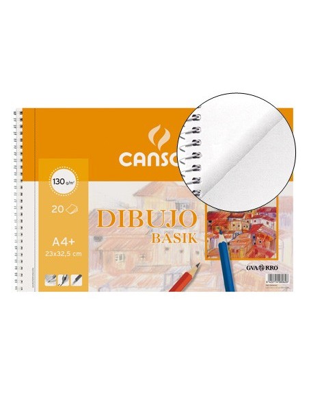 CUADERNO ESP. CANSON DIBUJO A4+ MICRO 20H. 160GR.