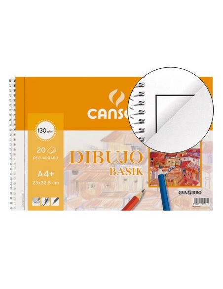 CUADERNO ESP. CANSON DIBUJO A4 MICRO 2T. 20H. 160GR. C/REC