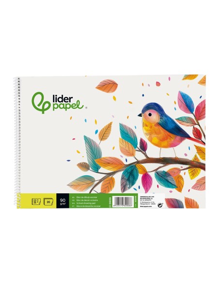 CUADERNO ESP. LIDERPAPEL DIBUJO A5 LISO 20H 90GR.