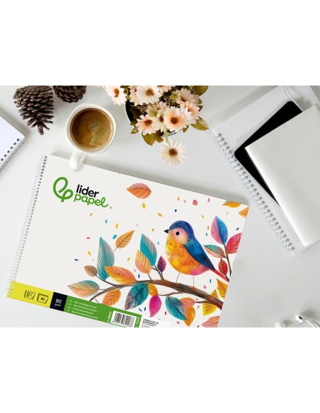 CUADERNO ESP. LIDERPAPEL DIBUJO A5 LISO 20H 90GR.
