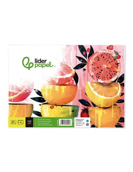 BLOC ENCOLADO LIDERPAPEL DIBUJO FL. 20H. 130GR.