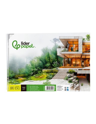 CUADERNO ESP. LIDERPAPEL DIBUJO FL. MICRO 20H. 130GR. C/REC.