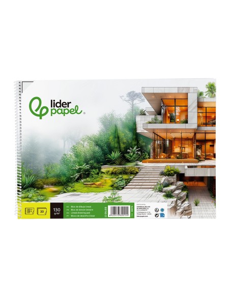 CUADERNO ESP. LIDERPAPEL DIBUJO FL. MICRO 20H. 130GR. C/REC.