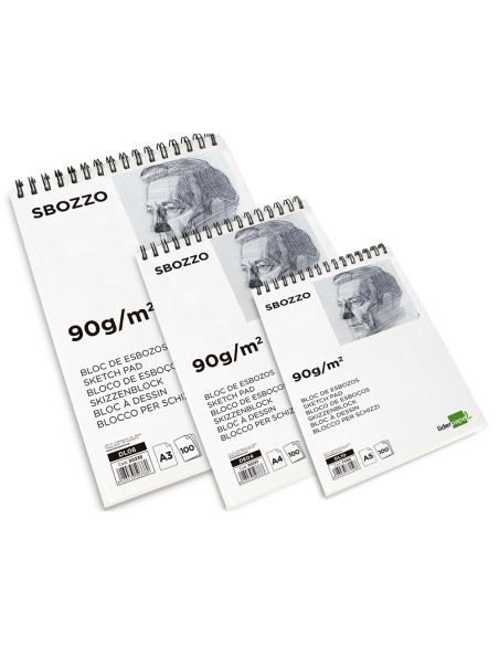 CUADERNO ESP. LIDERPAPEL DIBUJO A4 ESBOZO LISO 100H. 90GR.