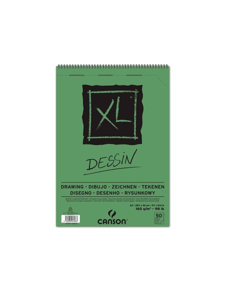 CUADERNO ESP. CANSON DIBUJO A3 MICRO 50H.160GR.